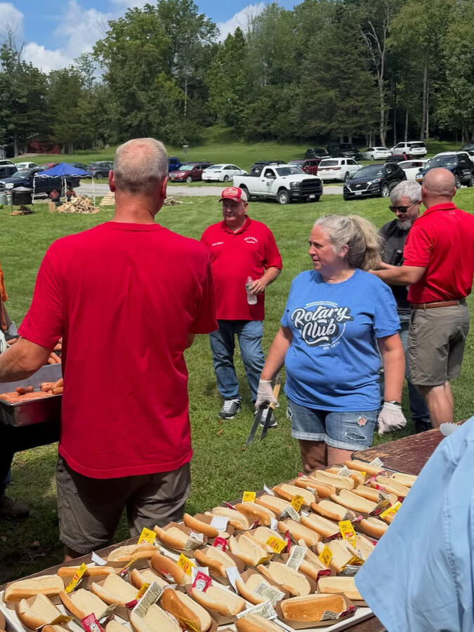 Serving Our Seniors Warwick Valley Rotary volunteers serving at the annual Senior BBQ